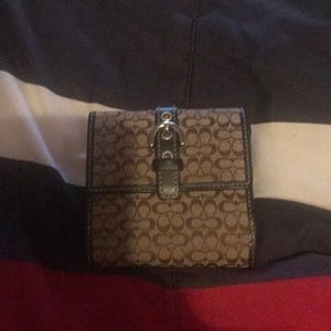 Woman coach brown wallet